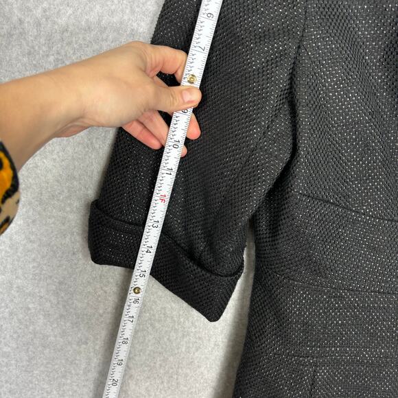 Anne Klein Black Textured Blazer - Picture 8 of 11